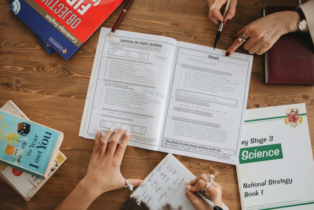 imagen en clase de inglés